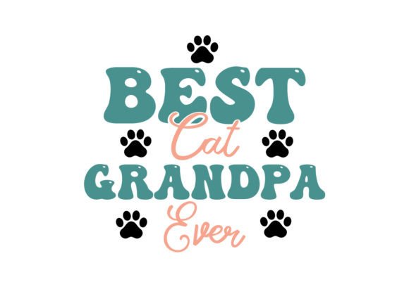 Best Cat Grandpa Ever Retro