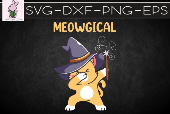 Cat Meowgical Dabbing Halloween