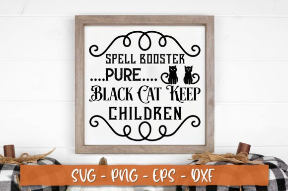 Spell Booster Pure Black Cat Keep Childr
