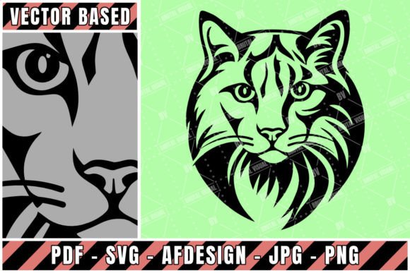 The Looking Cat - a Vector Based Design
