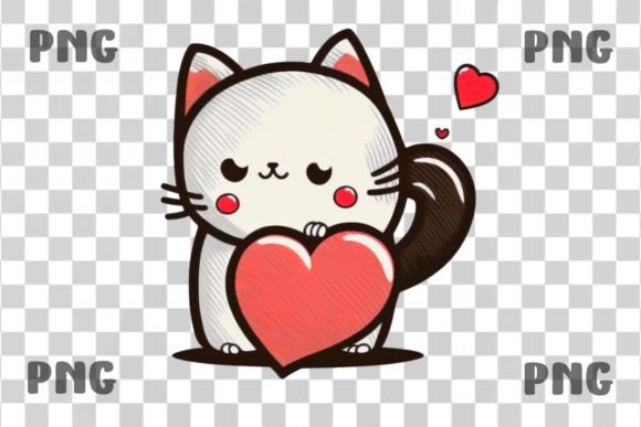 Valentines Kitten Png Review